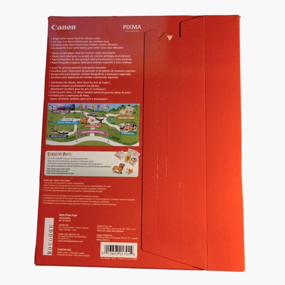 Canon PIXMA Matte Photo Paper MP 101 Sheets Inkjet Art Crafts - Picture 2 of 8